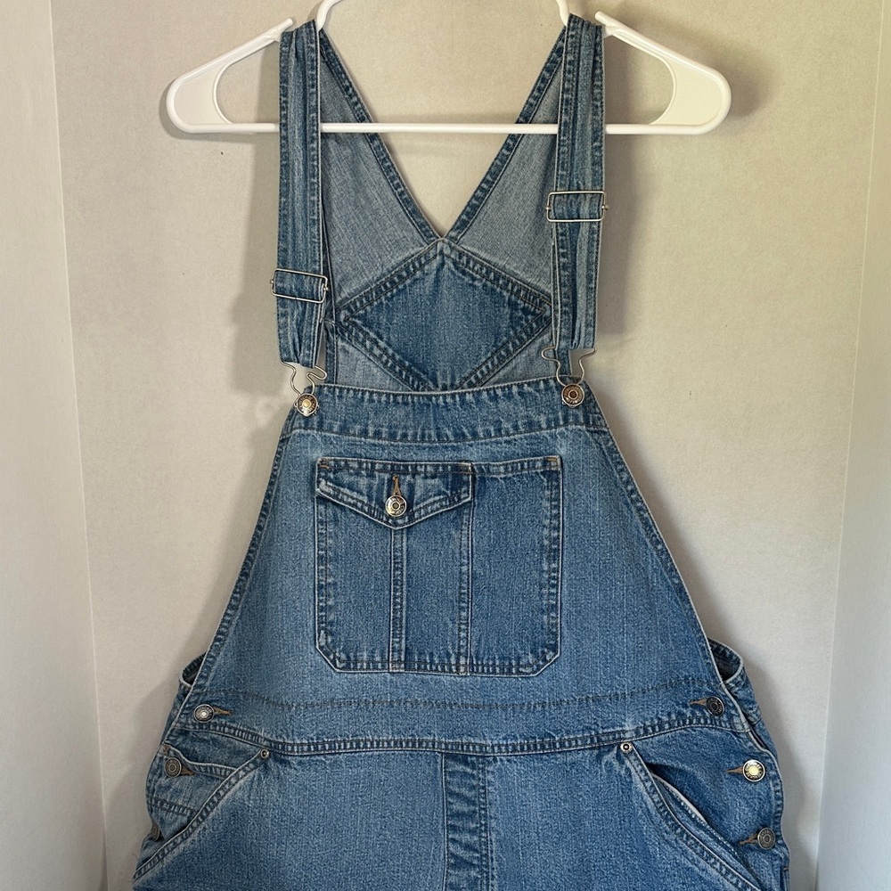Cherokee blue jeans shortalls overalls size 18w